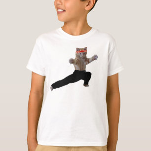 T-shirt Funny Karate Kitten