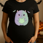 T-shirt Funny Kawaii Monster Grossesse mignonne Halloween