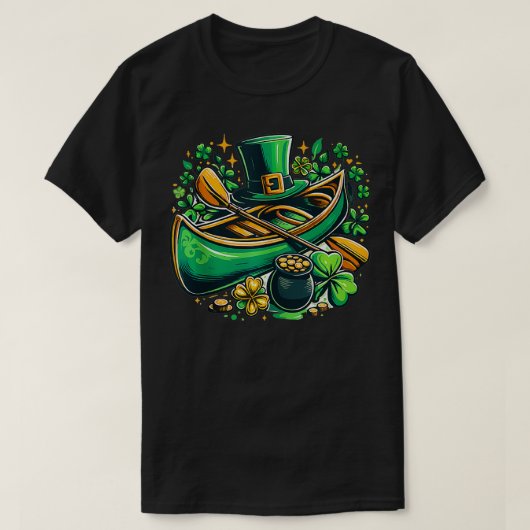 T-shirt Funny Kayak Jour de la Saint Patrick Kayaking Kaya (Design devant)