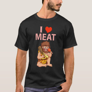 T-shirt Funny Keto Diet, I Love Meat
