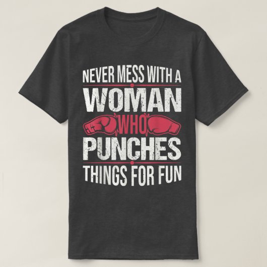 T-shirt Funny Kickboxing Lover Girl Boxing Coach Kic (Design devant)