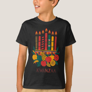 T-shirt Funny Kinara Sept bougies Kwanzaa Célébration 2