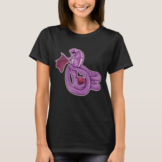 T-shirt Funny King Cobra Snake Rock Tricot (Devant)