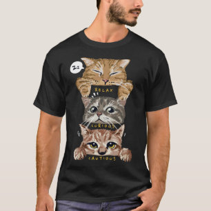 T-shirt Funny Kittens Cute Chats Amoureux des chats Chat P