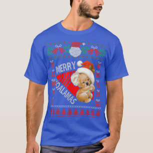 T-shirt Funny Koala illuminations de Noël laides Noël doux