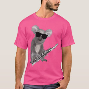 T-shirt Funny Koala porter des lunettes de soleil Jouer de