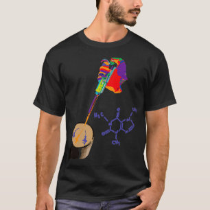 T-shirt Funny Lab Tech Chimie Caféine Pipette
