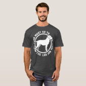 T-shirt Funny Labrador Retriever Black Lab Récupérer chien (Devant entier)