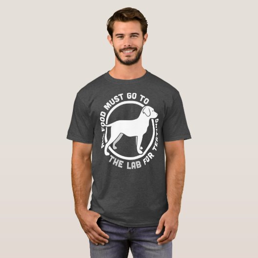 T-shirt Funny Labrador Retriever Black Lab Récupérer chien (Devant entier)