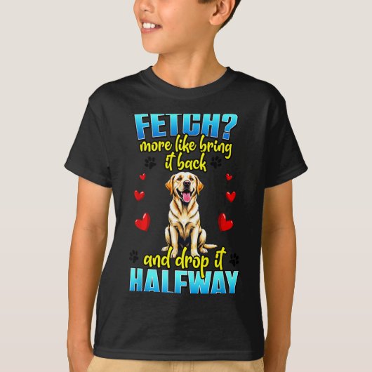 T-shirt Funny Labrador Retriever Design For Dog Owner  (Devant)