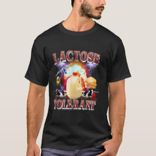 T-shirt Funny Laitier Tolérant au Lactose Mème Vaches Ferm