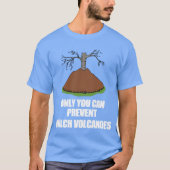 T-shirt Funny Landscaper Mulch Volcano Gardening (Devant)