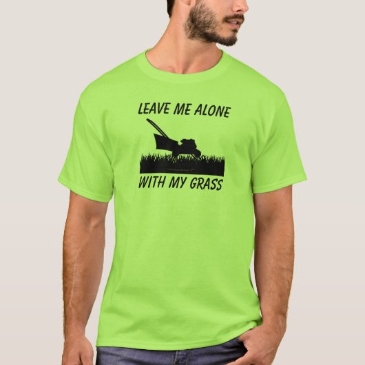 T-shirt Funny Lawn Mower Shirard Service Grass Mowing (Devant)