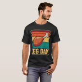 T-shirt Funny Leg Day Costume Turkey Day Pilgrim Thanksgiv (Devant entier)