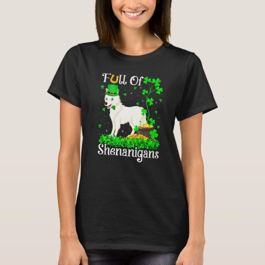 T-shirt Funny Leprechaun Shamrock Leaf Arctic Wolf St Part (Devant)