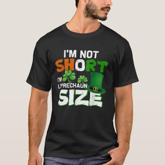 T-shirt Funny Leprechaun Taille Jour de la Saint Patrick c (Devant)
