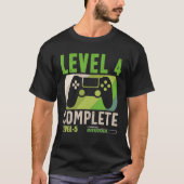 T-shirt Funny Level 4 Complete Level 5 Loading Gamers 4Th (Devant)