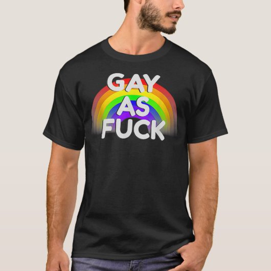 T-shirt Funny LGBTQ Gay pride arc-en-ciel  (Devant)