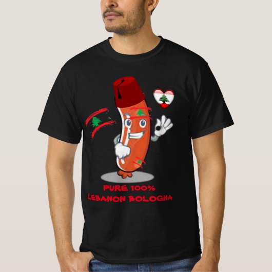 T-shirt Funny Libanais Funny Humour Liban Bologne (Devant)