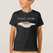 T-shirt Funny liquid chicken with fried egg (Devant)