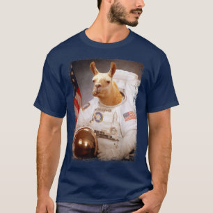 T-shirt Funny Llama Moon Mission spatiale Animal Astronaut