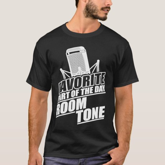 T-shirt Funny Location Sound Recordist Room Tone (Devant)