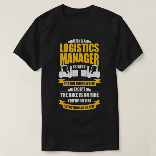 T-shirt Funny Logistics Warehouse Manager Cadeau (Design devant)