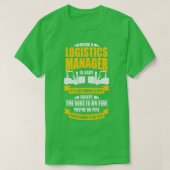 T-shirt Funny Logistics Warehouse Manager Cadeau (Design devant)