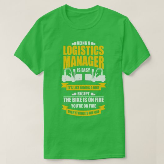 T-shirt Funny Logistics Warehouse Manager Cadeau (Design devant)