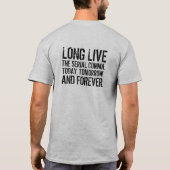 T-shirt Funny Long Live la virgule série (Dos)