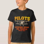 T-shirt Funny Lot Design For Men Women Aviation Airplane L (Devant)