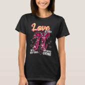 T-shirt Funny Love Is Like Pi Math Teacher Cutie Pi Valent (Devant)