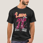 T-shirt Funny Love Is Like Pi Math Teacher Cutie Pi Valent (Devant)