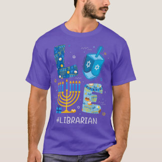T-shirt Funny LOVE Librairie Enseignant Menorah Jewish Han