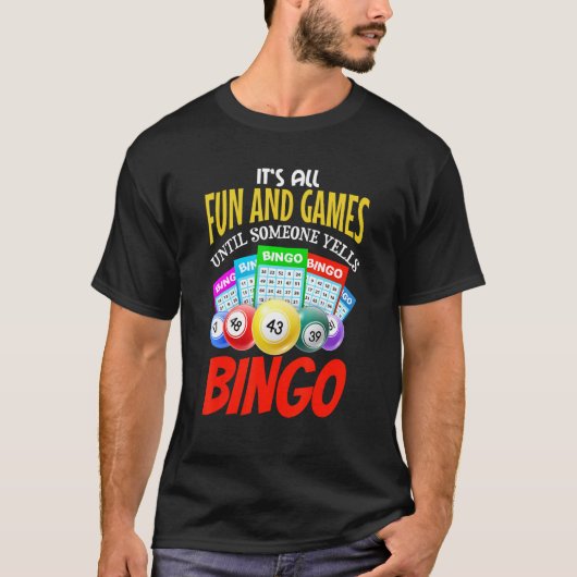 T-shirt funny lucky Bingo Outfit for Gambling Fans Retirem (Devant)