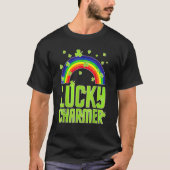 T-shirt funny Lucky Charmer shamrock charm St patricks day (Devant)