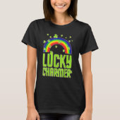 T-shirt funny Lucky Charmer shamrock charm St patricks day (Devant)
