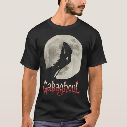 T-shirt Funny Lune à main Gabagool Halloween (Devant)