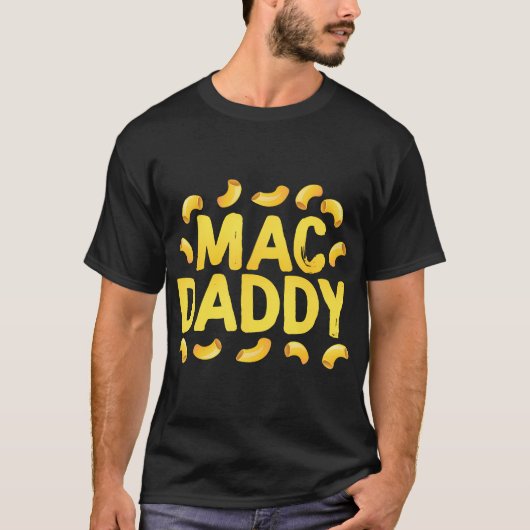 T-shirt Funny Mac N Cheese - Mac Daddy (Devant)