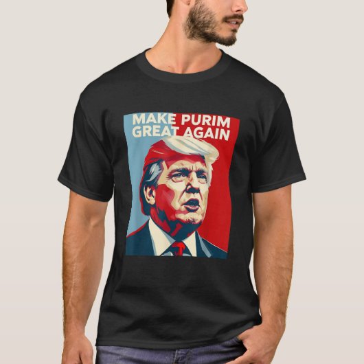 T-shirt Funny Make Purim Great Again Purim Costume Trump L (Devant)
