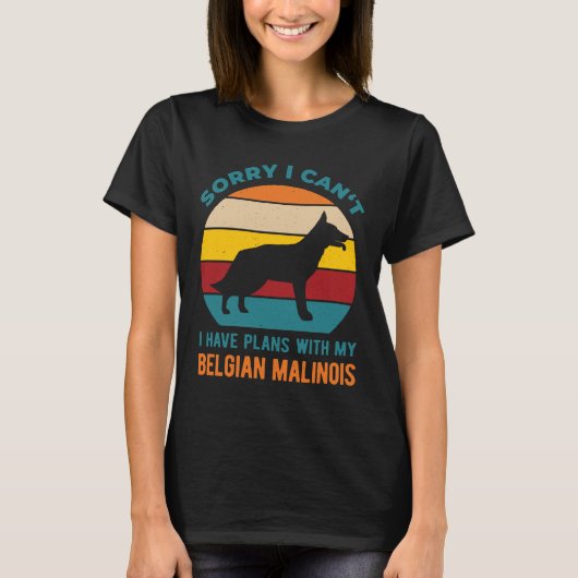T-shirt Funny Malinois belge (Devant)