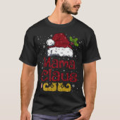 T-shirt Funny Mama Claus Matching Famille Noël Père Noël H (Devant)