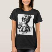 T-SHIRT FUNNY MAMAN SKELETON (Devant)