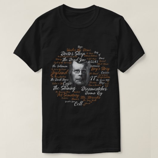 T-shirt Funny Man Film Stephen Film King Halloween Love Y (Design devant)