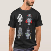 T-shirt Funny Manatee Ghost Witch Zombie Vampire Halloween (Devant)