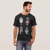 T-shirt Funny Manatee Ghost Witch Zombie Vampire Halloween (Devant entier)