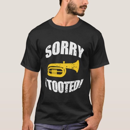 T-shirt Funny Marching Band Tuba Player (Devant)