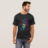 T-shirt Funny Mardi Gras Carnival parade with beads party  (Devant entier)