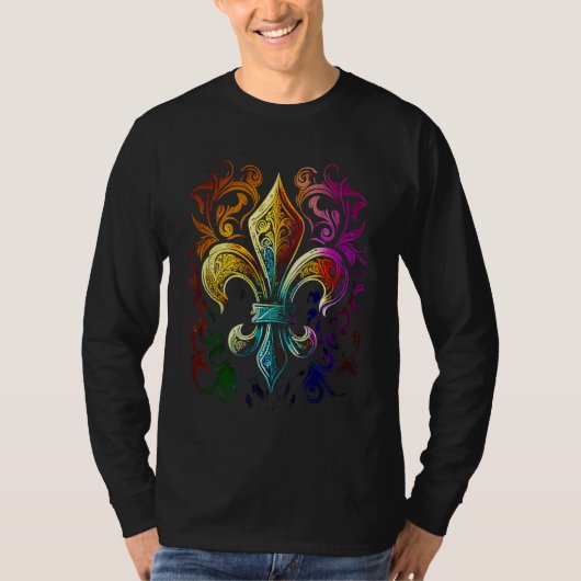 T-shirt Funny Mardi Gras Carnival parade with beads party  (Devant)