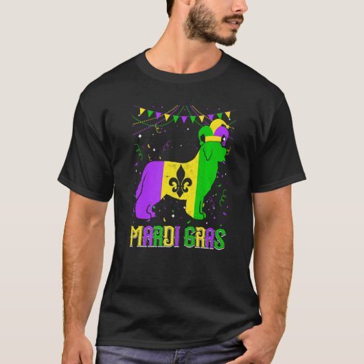T-shirt Funny Mardi Gras Newfoundland Dog Dad Mom Mardi Gr (Devant)